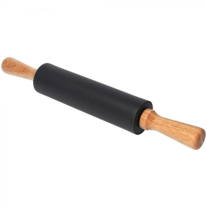 Silikonowy wałek do ciasta SZARY 38cm obrotowy 1512