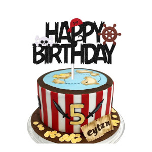 Topper papierowy na tort HAPPY BIRTHDAY PIRACI 1893