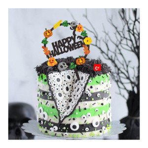 Topper na tort akrylowy Happy Halloween Fall 9176