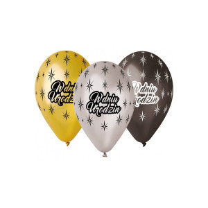 Balony urodzinowe " W dniu urodzin" 6szt GMS110/WDU