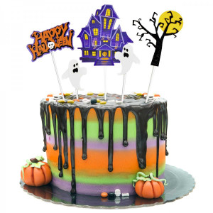Toppery Halloweenowe na tort Straszny Dwór HA4834