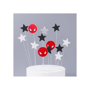 Toppery na tort Spider Man 13szt 9974