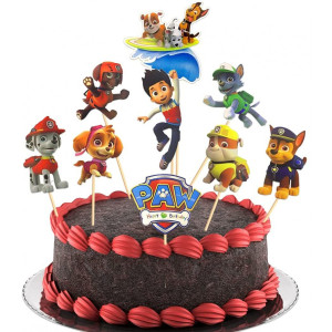 Toppery na tort Psi Patrol Paw Patrol 9szt 8004