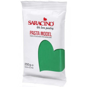 Lukier plastyczny Saracino do figurek 250g - zielony bezglutenowy