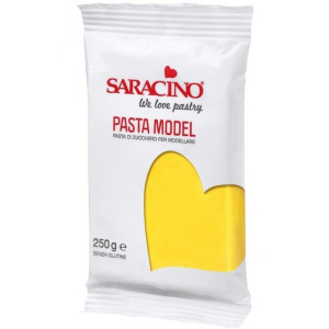 Lukier plastyczny Saracino do figurek 250g - Żółty bezglutenowy