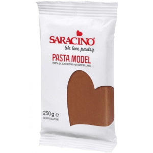 Lukier plastyczny Saracino do figurek 250g - brąz bezglutenowy