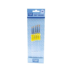 PME Pędzelki precyzyjne do malowania i pyłkowania ozdób 5szt Fine Craft Brushes CB1009