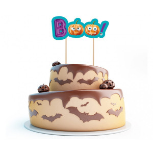 Dekoracja topper na tort Boo Halloween RV-DTBO