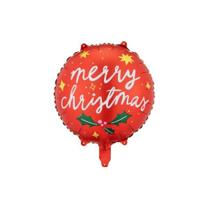 Balon foliowy okrągły Merry Christmas 45cm FB156