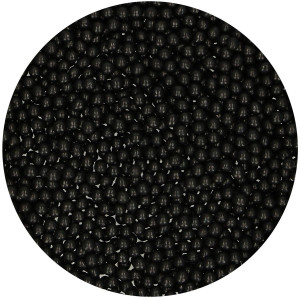 Fun Cakes Perełki cukrowe Czarne 4mm 80g F51680