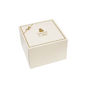 Pudełko białe Sweet Cake na ciastka 13x13x7cm 47832