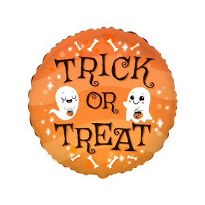 Balon foliowy Trick or Treat okrągły 45cm 11888