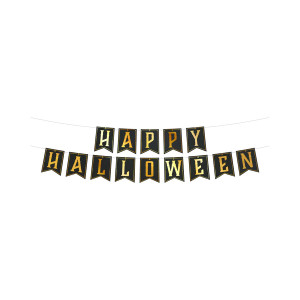 Baner Happy Halloween czarny 250cm PP512573