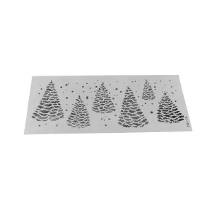 Szablon do aerografu kremu Choinki 35cmx15cm 12203