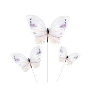 Toppery na tort Motyle 9sztuk PP143797