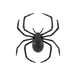 Dekoracja pająk plastikowy Czarna Wdowa Halloween PP136690