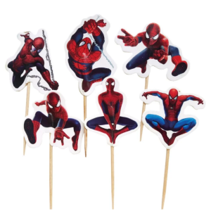 Toppery pikery do babeczek SPIDER MAN 24szt 6880