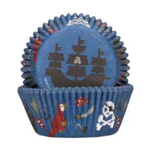 Fun Cakes Papilotki do babeczek Pirat 48szt F84190