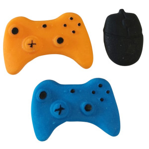 Figurki cukrowe na tort Gamepad Myszka 3szt 14346