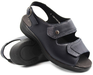 Sandały Szerokie Damskie Solidus Moni Nappa Stretch/Ser Blue/Ocean m
