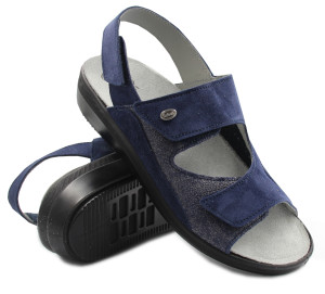 Damskie Sandały Wkładka Memory Cushion Scholl Antonia Elastic b/s med mf299321007