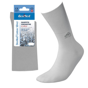 Skarpety Zdrowotne z Jonami Srebra DeoMed Cotton Silver