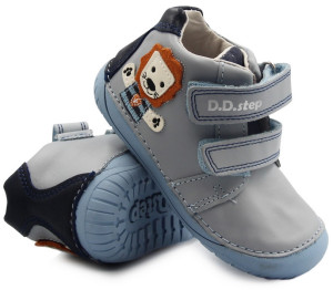 DD Step Buty Na Wiosnę Dla Chłopca Barefoot DD STEP s070-381 Sky Blue