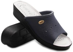 Wygodne klapki damskie do pracy SANITAL-FLEX 698 Blue