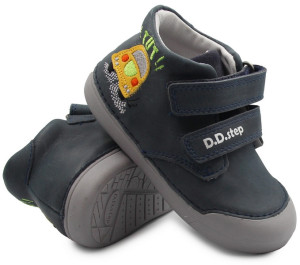 DD Step Półbuty Na Wiosnę Dla Chłopca Na Rzepy DD Step s066-396A Royal Blue