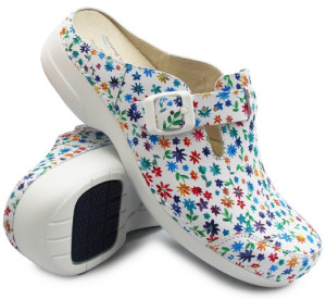 Klapki Damskie Do Pracy Nursing Care Noruega Flowers pe94f4