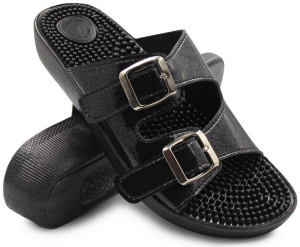 Klapki Damskie Fakirki 03/C2F Glitter Nero SILVA