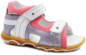 Sandały Buty Bartek 11848-003 Dziewczęce Sandały z wygodnym zapięciem na Rzepy