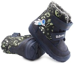 DD Step Ciepłe buty zimowe dla chłopca kosmos DD STEP W071-346T