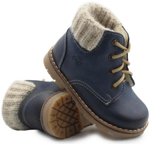 Buty Na Jesień Zimę Ocieplane Kozaki Sweterkowe Emel e 2540a-6
