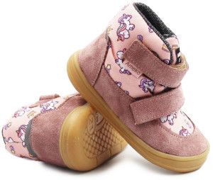 Ameko Buty Dla Dziewczynki Lekko Ocieplane Na Jesień i Zimę Jednorożce Barefoot Ameko Nolan Unicorn