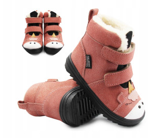 Buty Na Zimę Dla Dziewczynki Mido 42-27 Salmon-Brokat