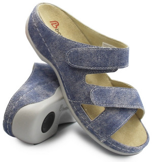 Damskie Klapki Berkemann Felia 01023-344 Jeans