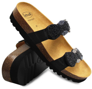 Klapki Damskie Koraliki Scholl Pamilla 2 Straps Med mf320161004