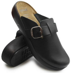 Klapki Damskie Do Pracy Zabudowane Palce Scholl Nilla Buckle med MF 31730004
