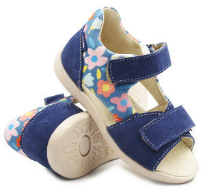 Sandałki Dla Dziewczynki Mido 21-37 Blue Bloom