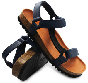 Sandały Scholl Heaven AD MED Granatowe Skórzane mf230091007 Unisex