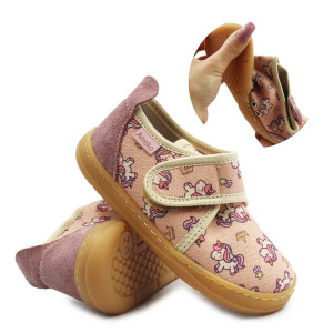 Ameko Kapcie Dla Dziewczynek w Jednorożce Barefoot Ameko Unicorn