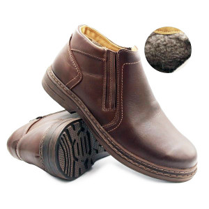 Eleganckie Buty Na Jesień Męskie Ocieplane Helios 886