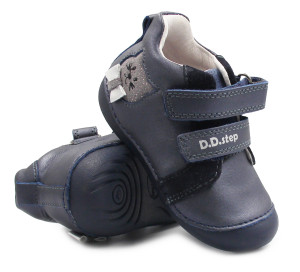 DD Step Dziecięce Buty Na Wiosnę z Kotkiem DD STEP S015-52412 Royal Blue