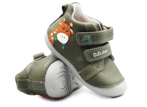 DD Step Półbuty Dla Chłopczyka Na Wiosnę Żyrafa DD STEP S015-52874Y Khaki