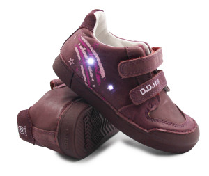DD Step Buty Dla Dziewczynek Świecące LED DD STEP S068-52695BM Raspberry