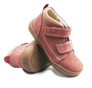 Buty Jesienne Dziewczęce Barefoot Różowe Trampki Emel E 2145C-2