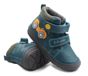 DD Step Lekko Ocieplane Buty Dla Chłopców Traktor Ciepłe Kozaki DD STEP  S071-52771AMO Sea Green