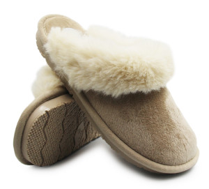 Kapcie Domowe Na jesień i Zimę Damskie Scholl BRIENNE MED MF308541561 Light Taupe