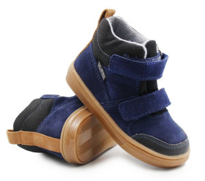 Buty Dla Chłopca Na Jesień Ocieplane Wnętrze Granatowe Mido 22-17 32-17